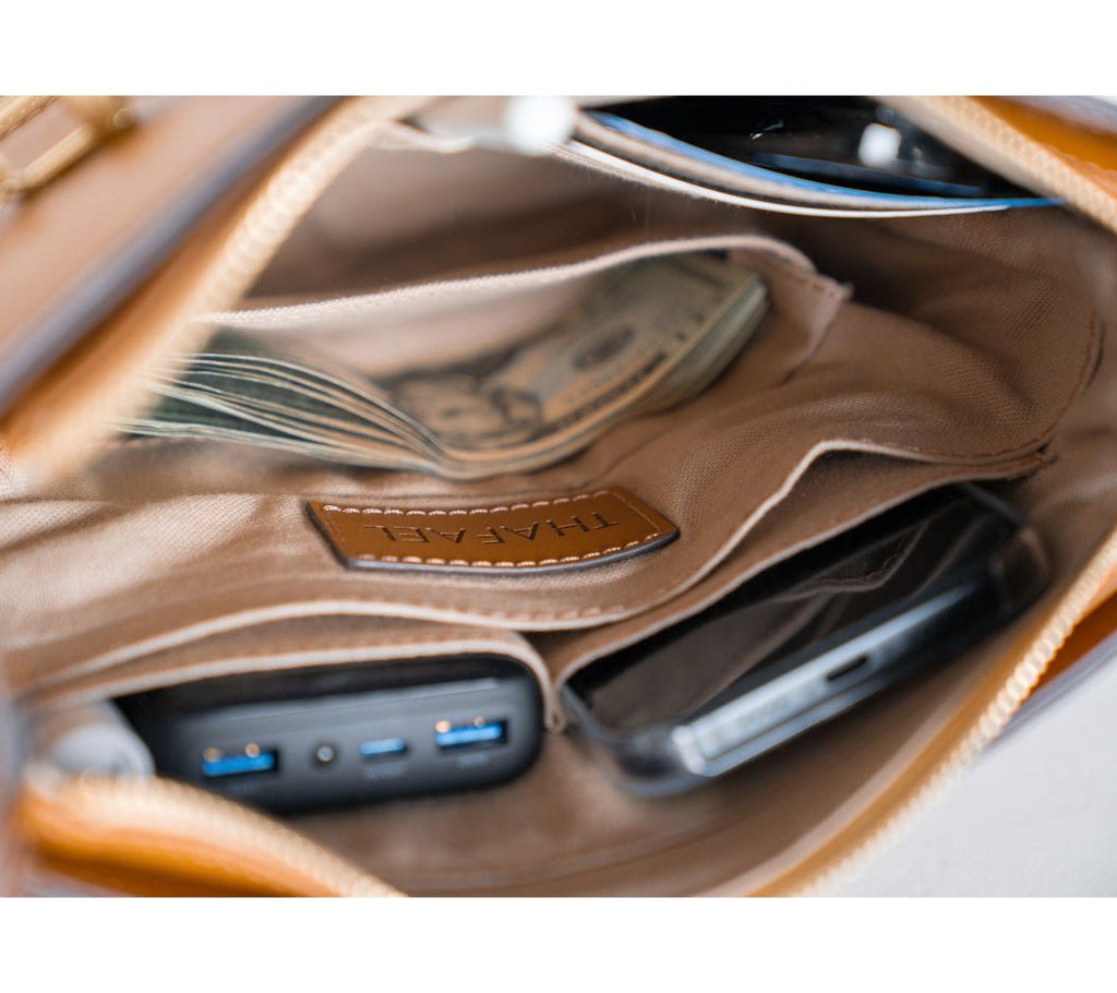 Thafael Crossbody Travel Bag – Anti-Theft, Vegan Cactus Leather (Limited Edition)